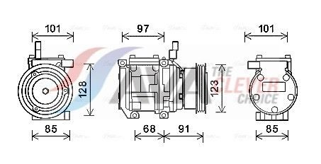 KAAK208 AVA Компресор холодоагенту